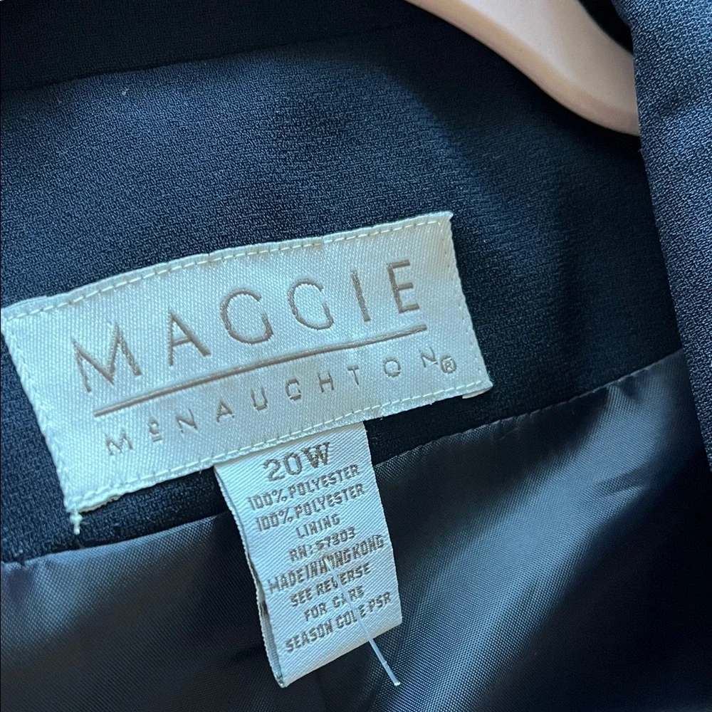 Elegant Women's Navy Blue Blazer Maggie Mcnaughton Business, Office WearSize 20W